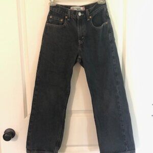 Kid's 569 Loose Straight Levi's Black Size 10 Reg, 25 W 25 L